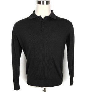 Zara Man 100% Wool Collared Sweater Size XL